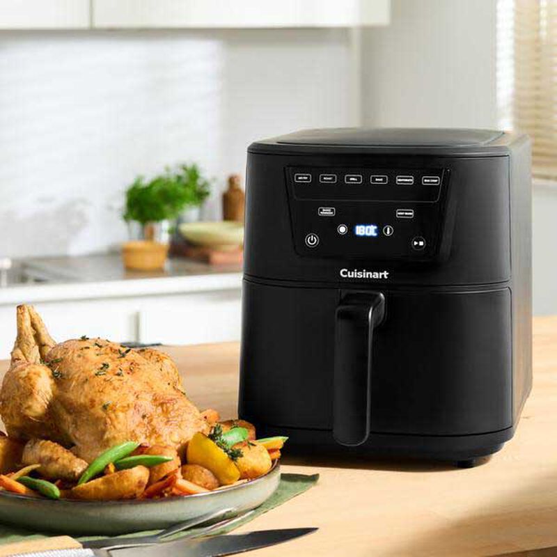 CSN Slim Air Fryer Black 7.6L image number 1