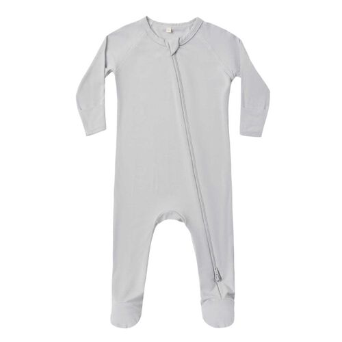 Quincy Mae Bamboo Zip Footie