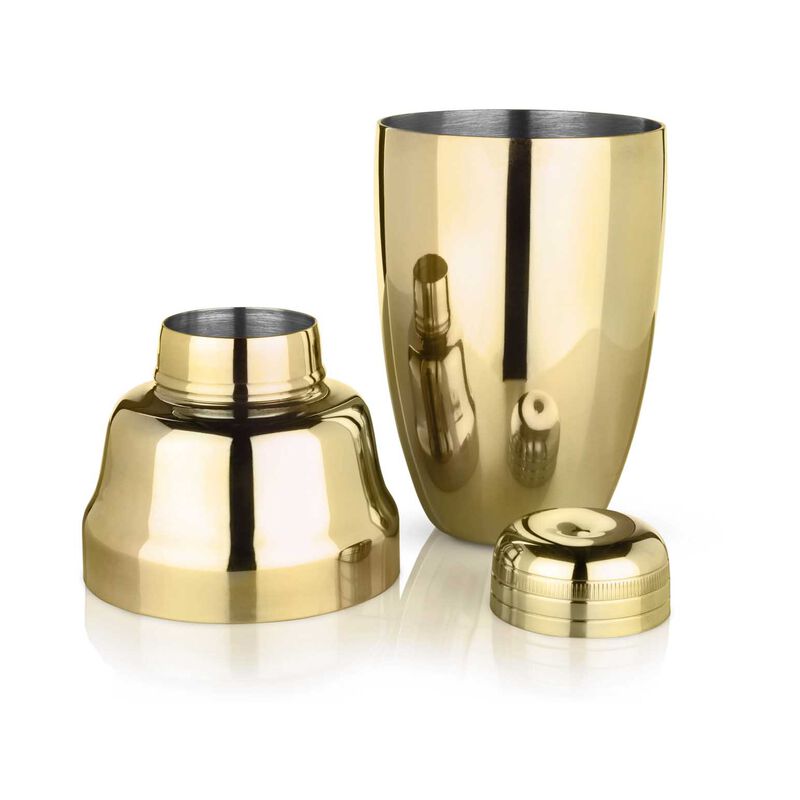 Viski Belmont: Gold Heavyweight Cocktail Shaker image number 3