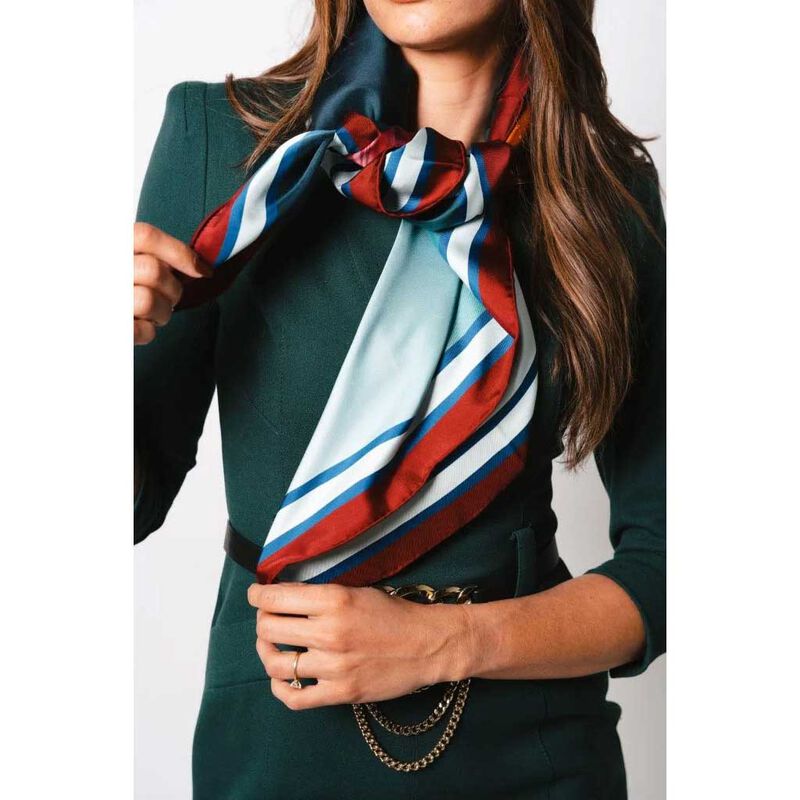 Artifact x Kelly Thompson Plume Square Silk Scarf image number 3