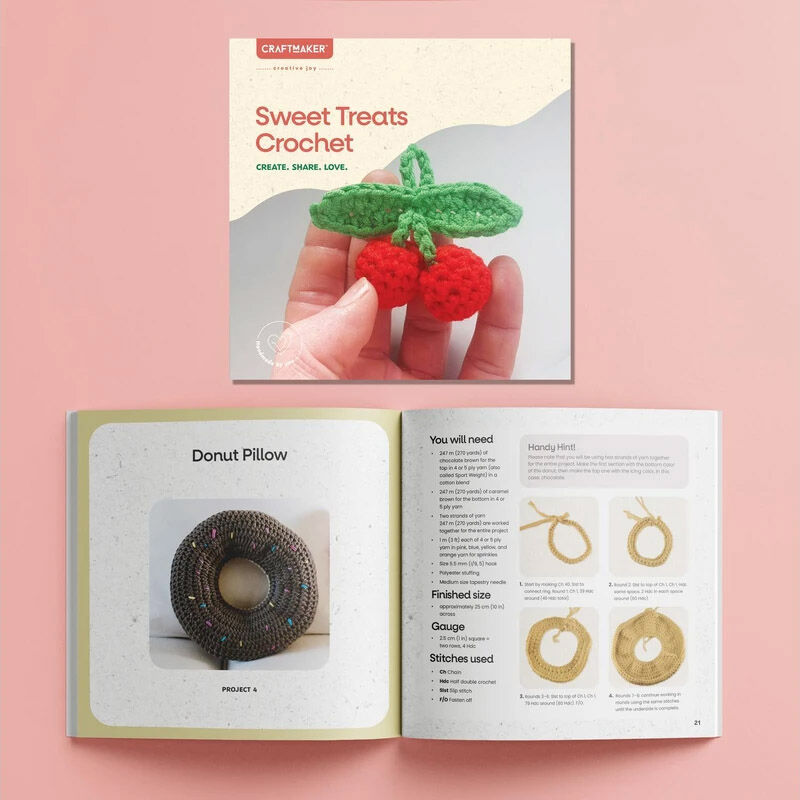 Craft Maker Sweet Treats Crochet Kit image number 1