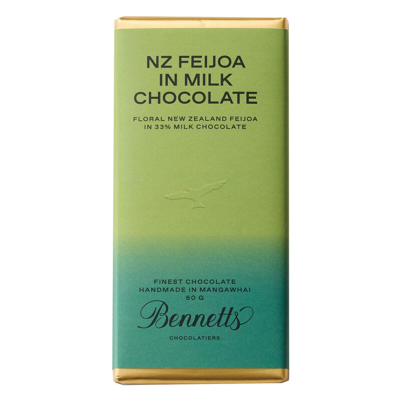 Bennetts of Mangawhai Feijoa Milk Chocolate Bar 60g image number 0