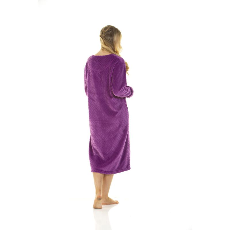 La Marquise Midnight Tulip Zip Through Robe image number 3