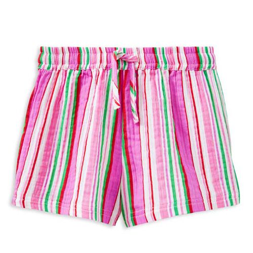 Milky Crinkle Stripe Short 2-7Y