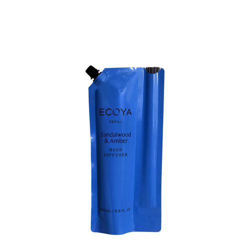 ECOYA Reed Diffuser Refill Sandalwood & Amber 200ml