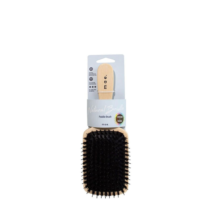 Mae Natural Bristle Paddle Brush image number 0