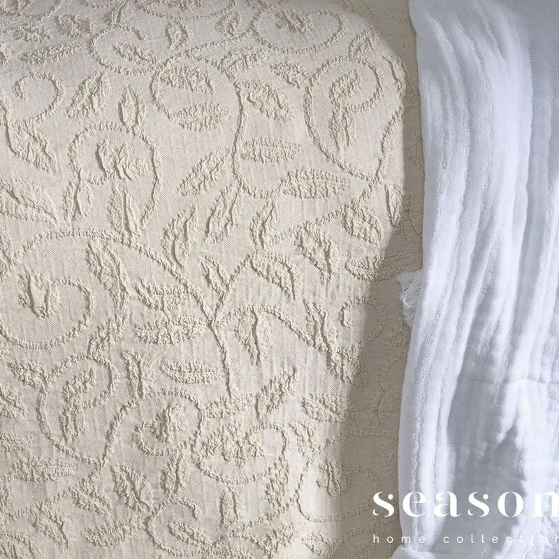 George Street Linen Butirir Cotton Jacquard Blanket image number 1