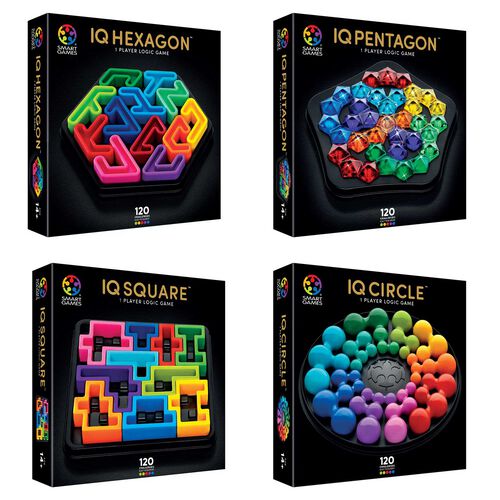 SmartGames IQ Deluxe Edition 1 Player Logic Games - Assorted