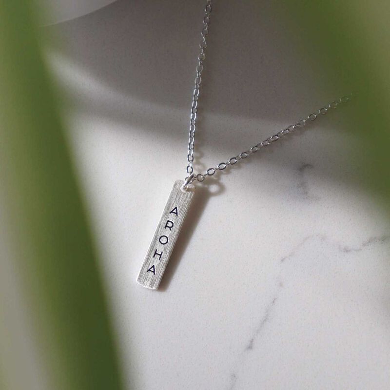 Little Taonga Te Reo Aroha Necklace - Silver image number 1