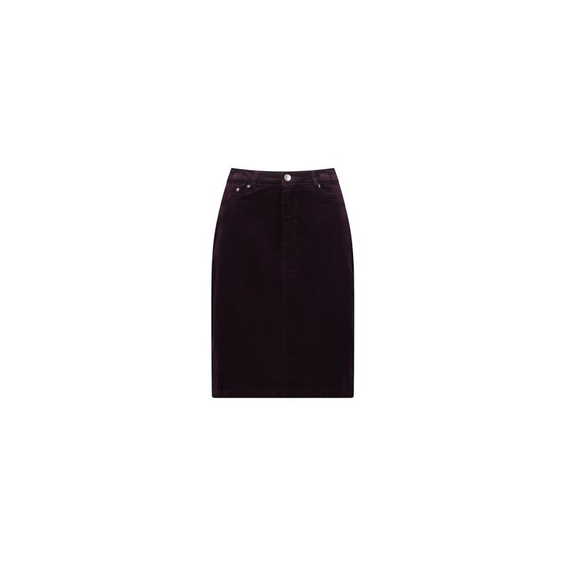 Vassalli Knee Length Pinwale Cord Skirt image number 2