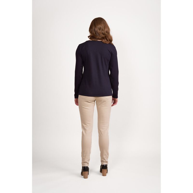 Vassalli V Neck Long Sleeve Top image number 4