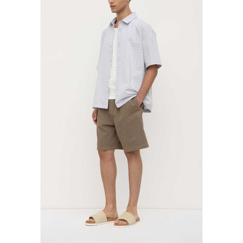 Assembly Label Jules Check Short Sleeve Shirt Cloud/Antique White image number 3