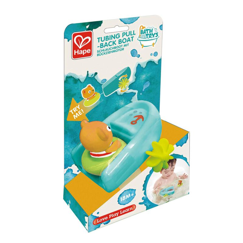 Hape Tubing Pull-Back Boat image number 0