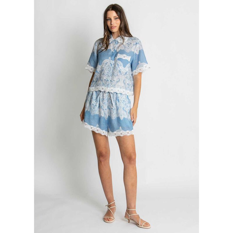 KACHEL Nivina Lace Trim Shirt image number 3