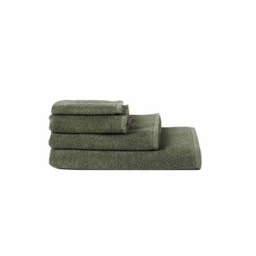 Città Classic Cotton Face Cloth Olive  - 35x35cm
