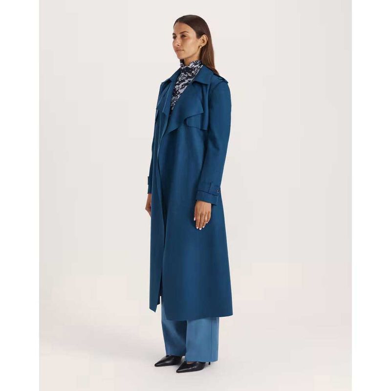 SABA Karla Wool Longline Trench image number 11