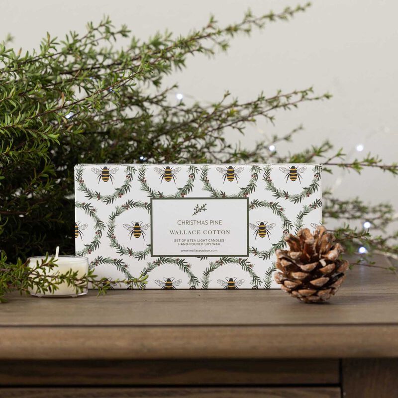 Wallace Cotton Christmas Pine Tealights image number 1