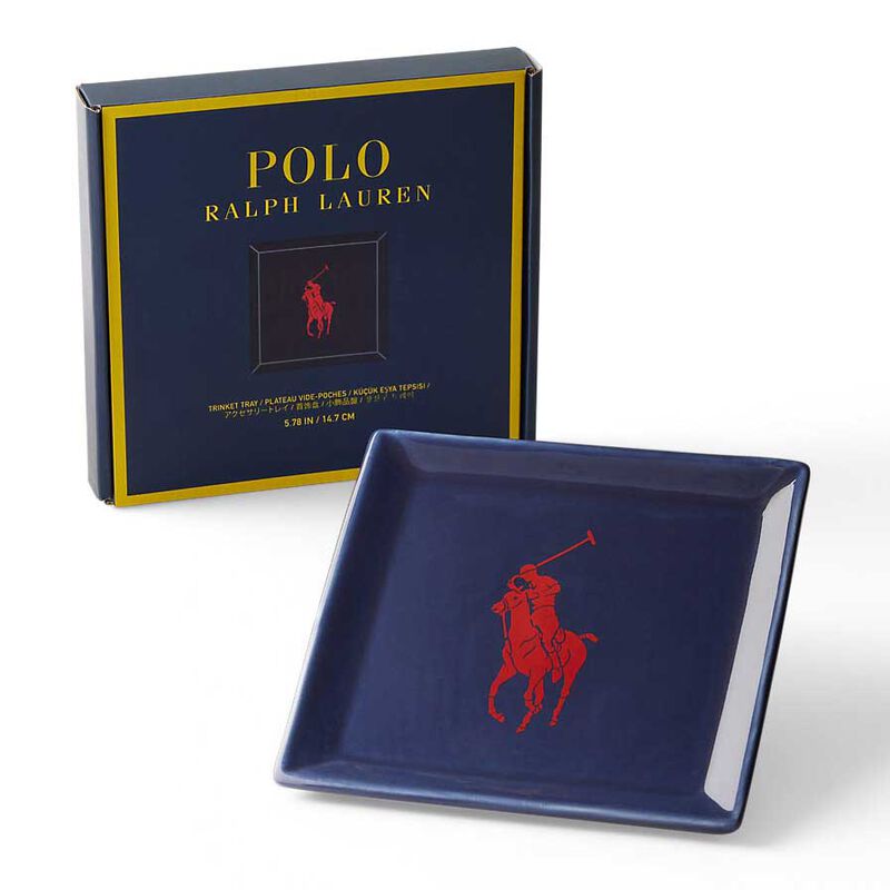 Polo Ralph Lauren Polo Icon Trinket Tray - Navy/Red image number 1