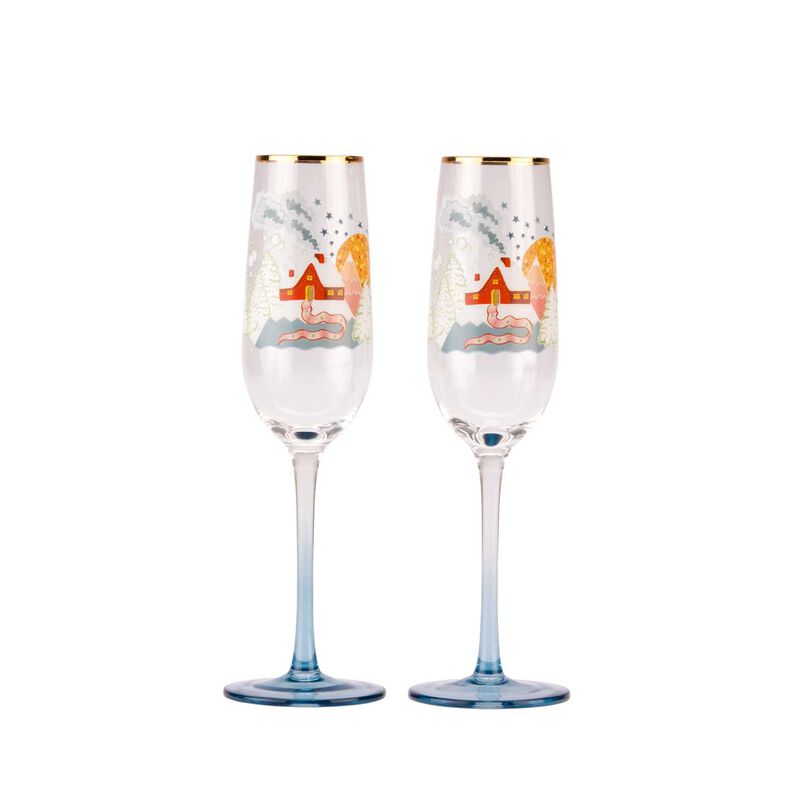 Cath Kidston Xmas Journey Champagne Flute image number 0