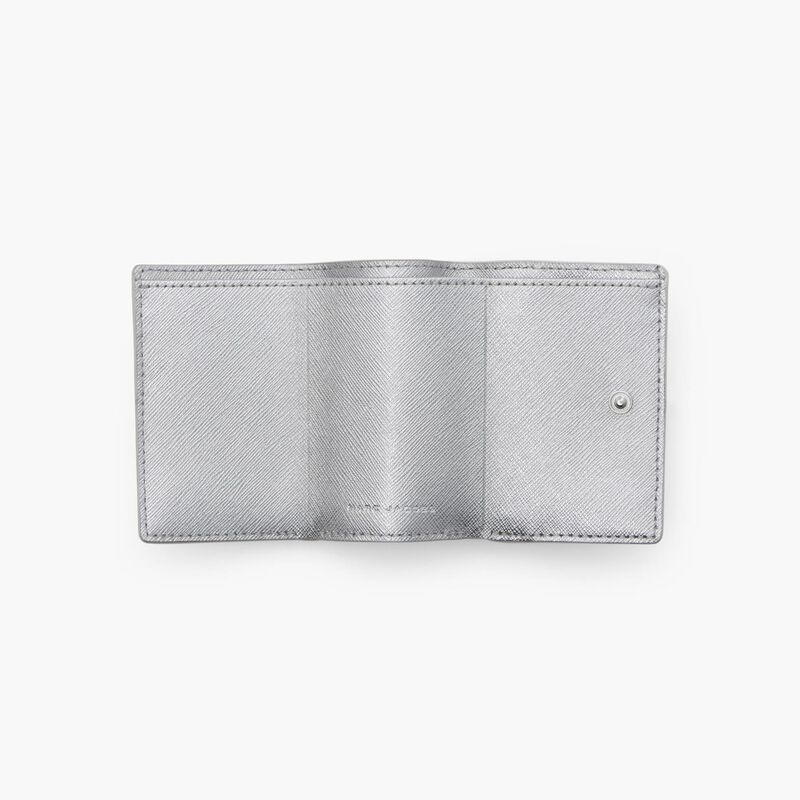 MARC JACOBS The Metallic Utility Mini Trifold Wallet image number 2