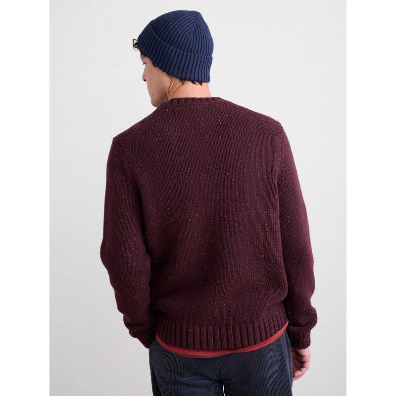 Seasalt Cornwall Mens Bizen Jumper Merlot image number 1