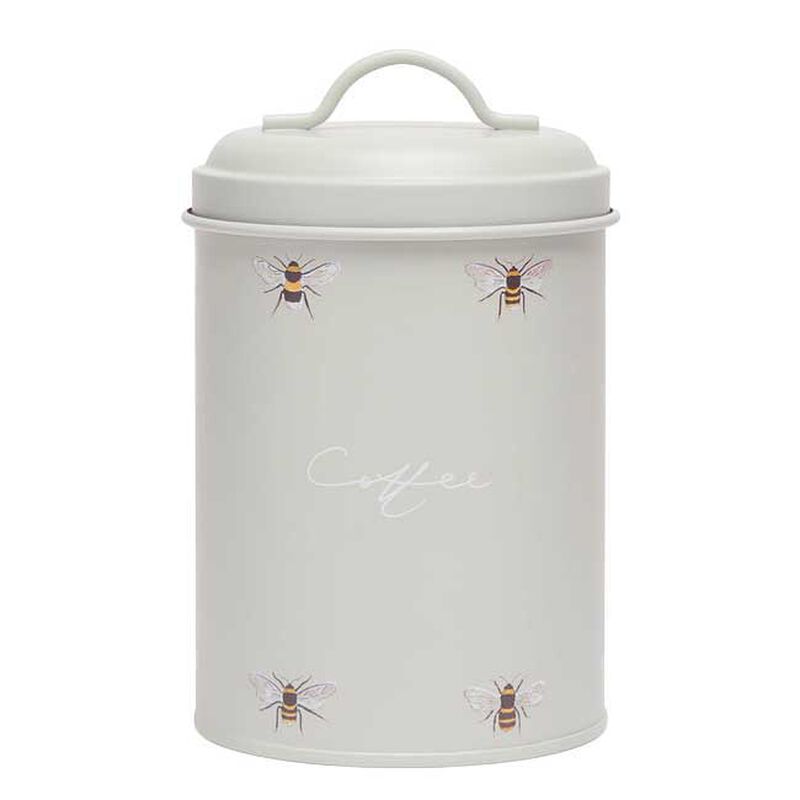 Sophie Allport Storage Tin - Coffee - Bees - Green image number 0
