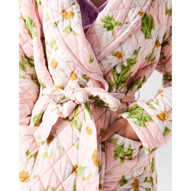 Kip&Co Sweet Daisy Quilted Velvet Robe image number 2