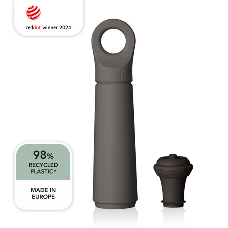 Vacu Vin Loop Wine Saver Pump & Stopper - Graphite image number 1