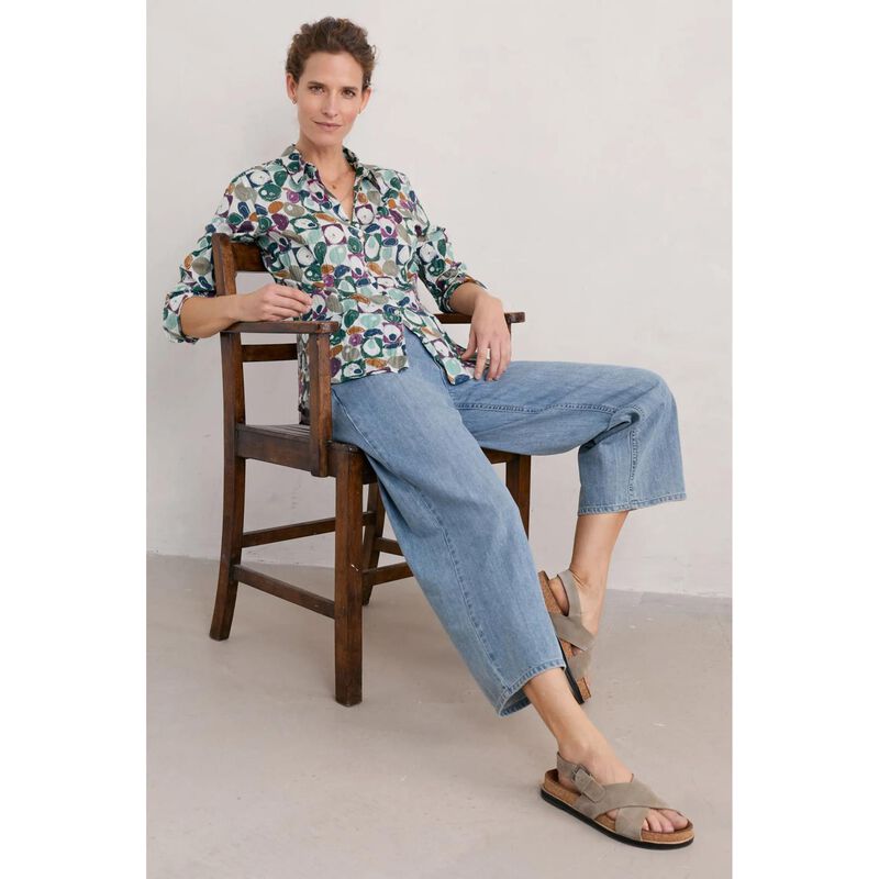 Seasalt Cornwall Larissa Shirt Geo Pebbles Mix image number 3