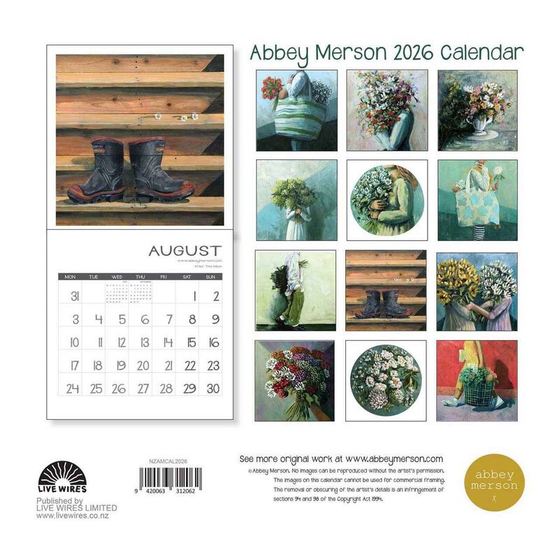 Abbey Merson 2026 Wall Calendar image number 2