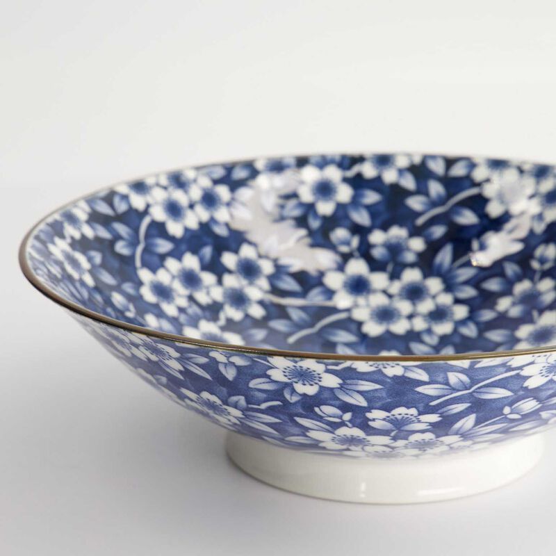 Tokyo Design Studio Tokyo Blue Sakura Ramen Bowl 25x7cm image number 2