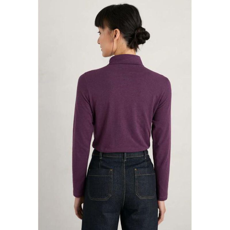 Seasalt Cornwall Landing Top Grape image number 1