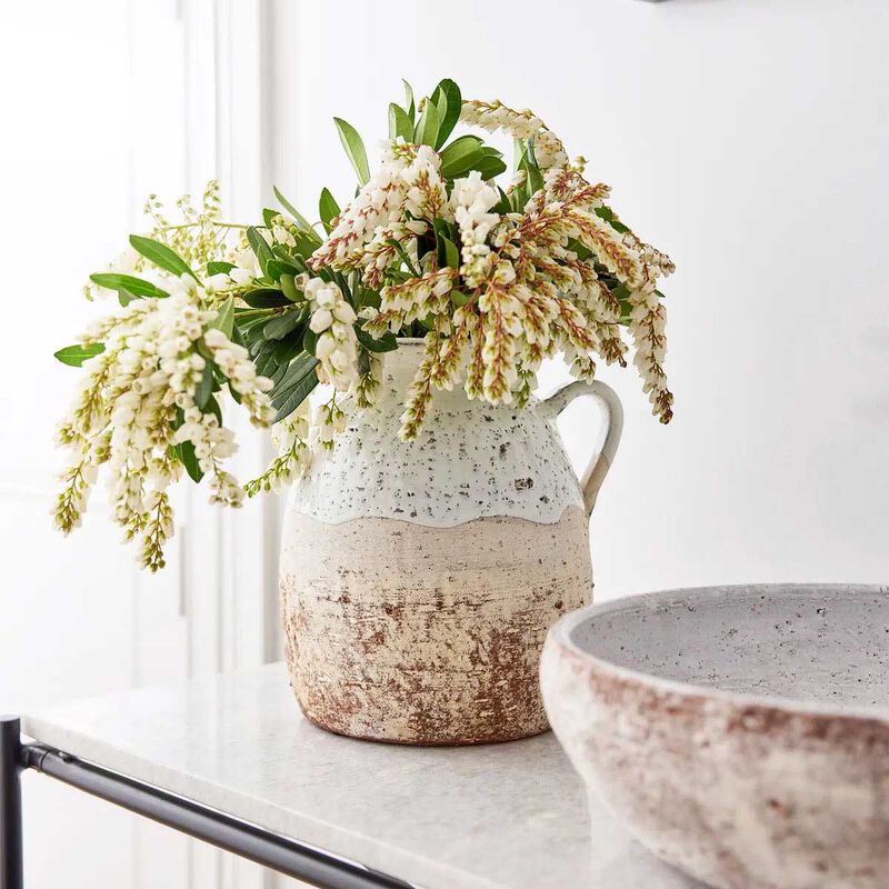 French Country Pebbles Terracotta Jug image number 1