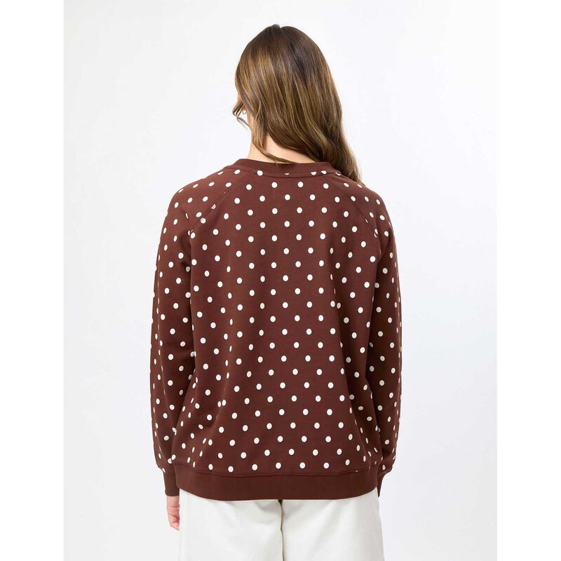 Stella + Gemma Classic Sweatshirt Chocolate Spot image number 1