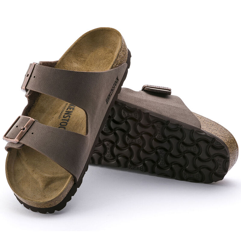 Birkenstock Arizona Birkibuc Flor Mocca Regular Width Sandal image number 1