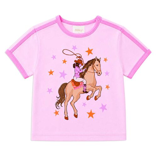 Milky Pony Club Tee 2-7Y