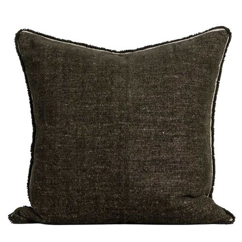 Baya Sutton Cushion With Feather Inner 55x55cm - Olive