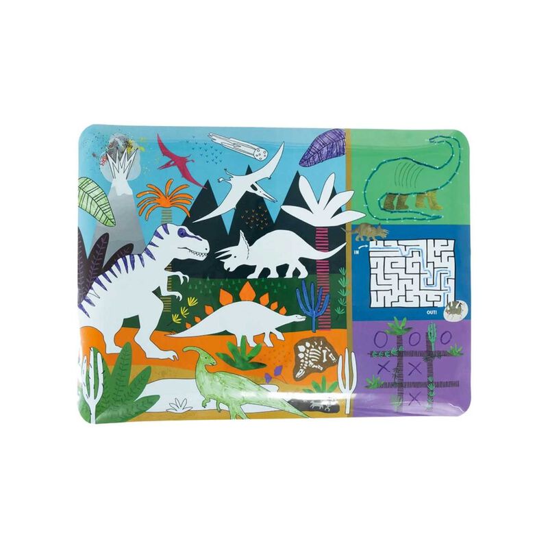 Floss & Rock Colouring Fun and Games Mat - Dinosaur image number 2