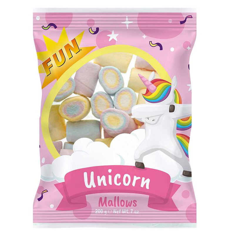 Sweet Originals Rainbow Unicorn Mallows 200g image number 0