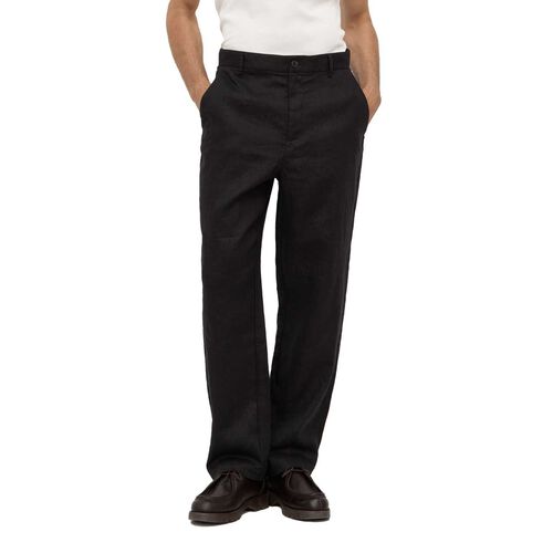 Assembly Label Fraser Linen Pant Black