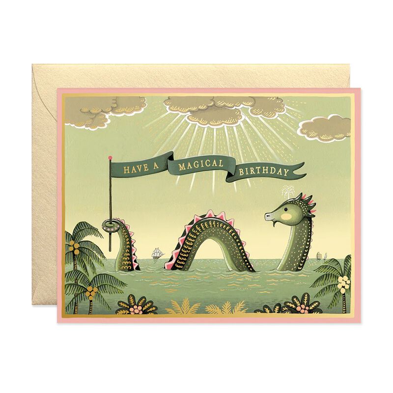 Joo Joo Sea Monster Birthday Foil Card image number 0