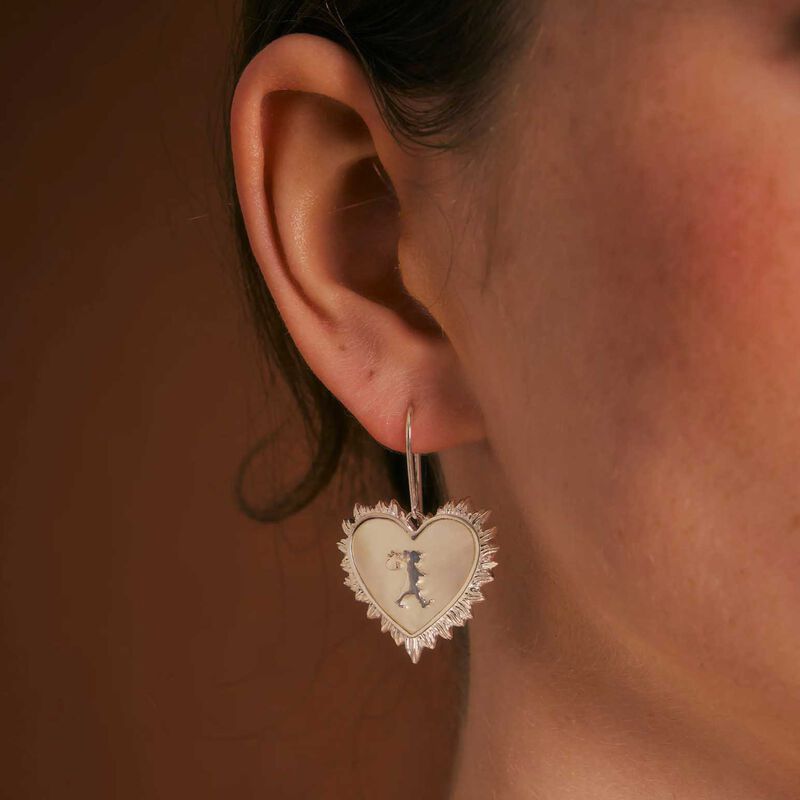 Karen Walker Runaway Flaming Mother Of Pearl Earrings image number 1