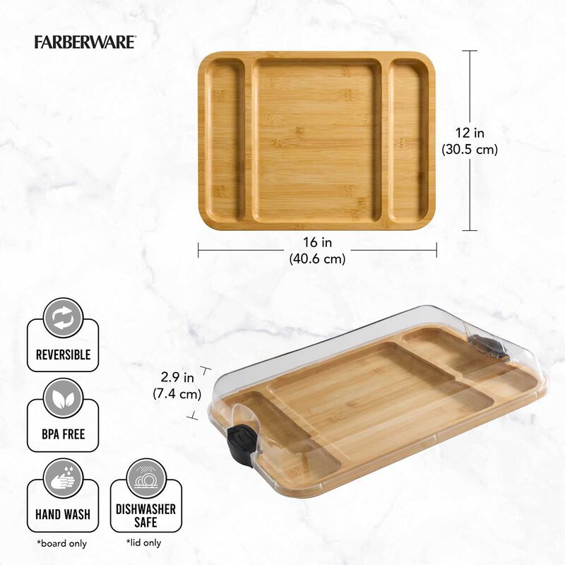 Farberware Build-A-Board Bamboo Rectangular Board 30.5x40.5cm image number 2