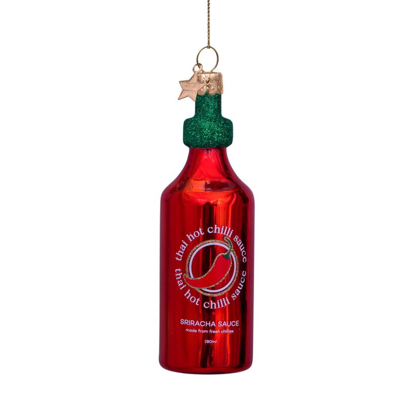 Vondels Ornament Glass Thai Hot Chilli Sauce 11cm image number 0
