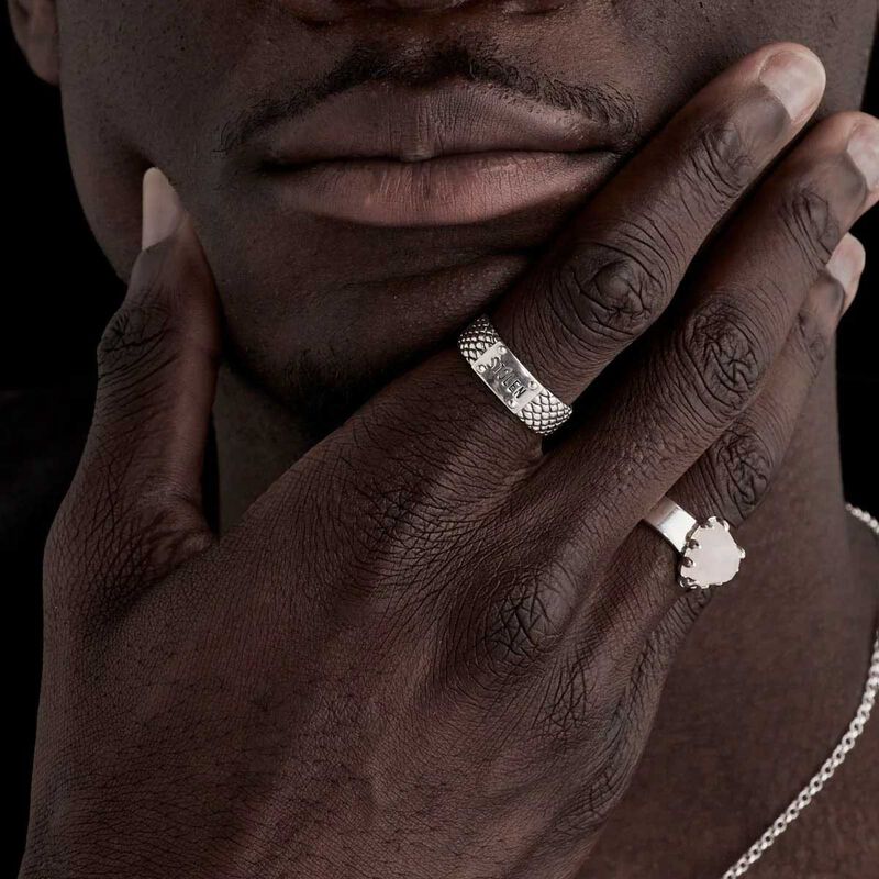 Stolen Girlfriends Club Snake Band Slim Ring image number 1