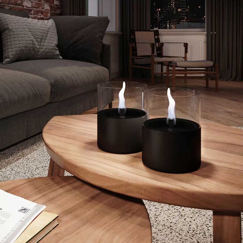 Tenderflame Lilly 10 Candle Black image number 1