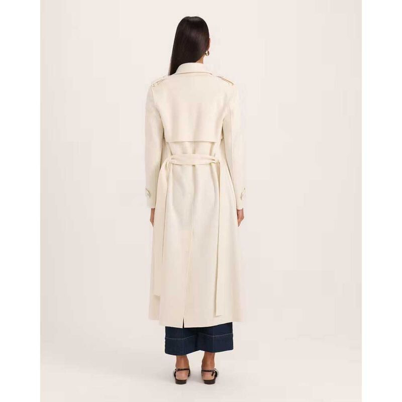 SABA Karla Wool Longline Trench image number 5