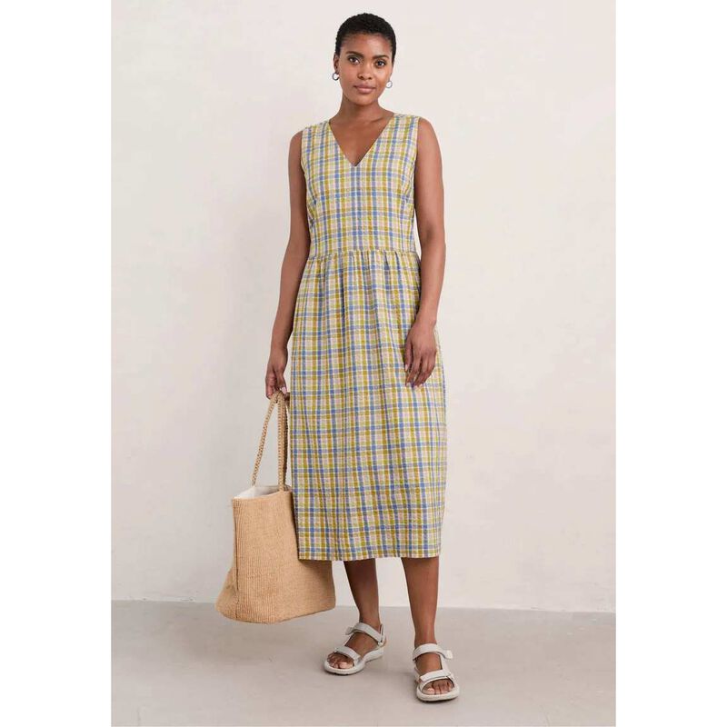 Seasalt Cornwall Lowland Heather Dress Penny Bun Pear image number 3