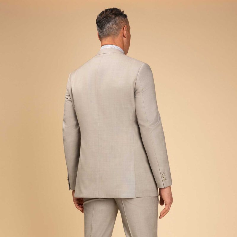 Rembrandt Cooper Beige Sharkskin Suit Jacket image number 1