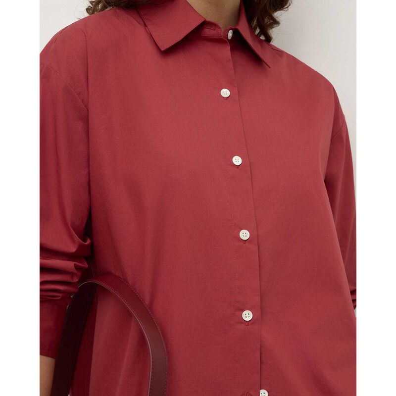 Assembly Label Micha Poplin L/S Shirt Raisin image number 2
